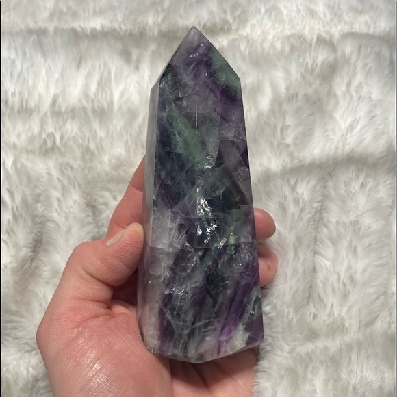 😍❤️ Beautiful  Rainbow Fluorite tower - Picture 6 of 9